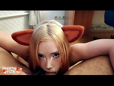 ❤️ Kitsune waxay liqaysaa dick oo afkeeda ku dhufatey ❤️❌ Galmo ❌️❤